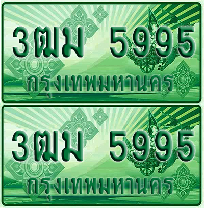 ป้ายประมูล 5995 เลขรถ 3ฒม 5995 กระบะแคป (4)
