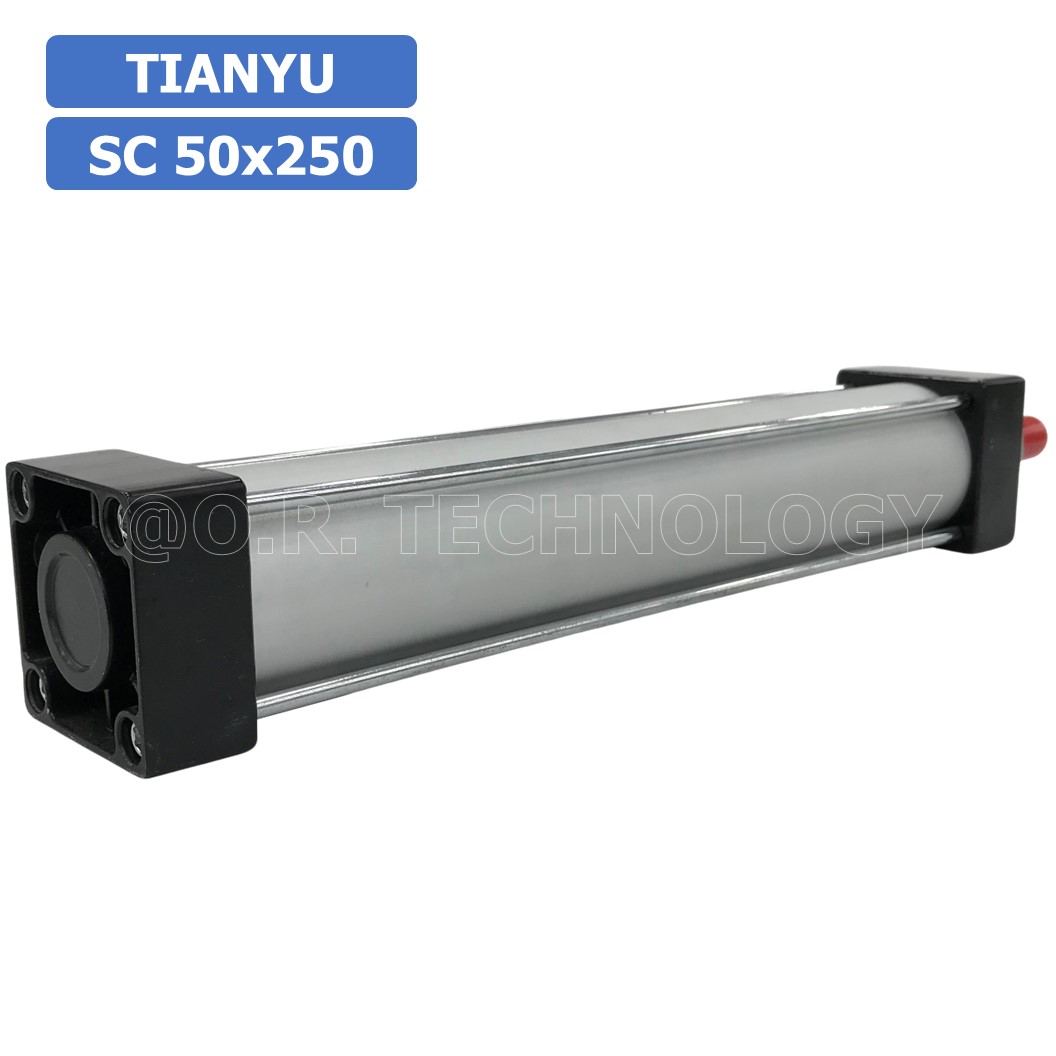 (1ชิ้น) SC 50x250 กระบอกลม รุ่นมาตรฐาน กระบอกลม 4 เสา Standard Cylinder Air Pneumatic แบบสี่เสา