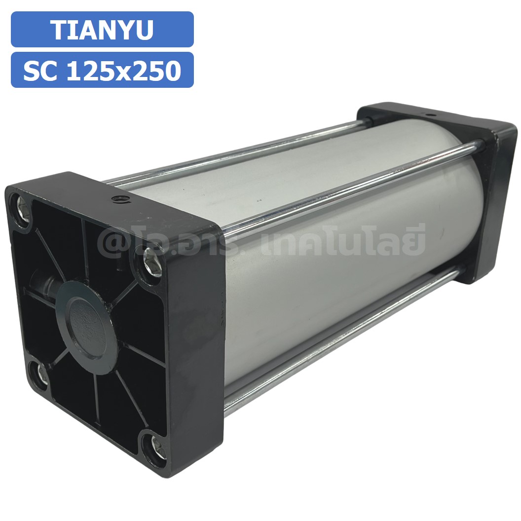 SC 125x250 กระบอกลม รุ่นมาตรฐาน กระบอกลม 4 เสา Standard Cylinder Air Pneumatic แบบสี่เสา SC125x250