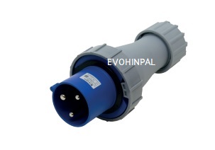 HTN0331 ปลั๊กผู้กลางทาง 2P+E 63A 230V IP67 "DAKO"