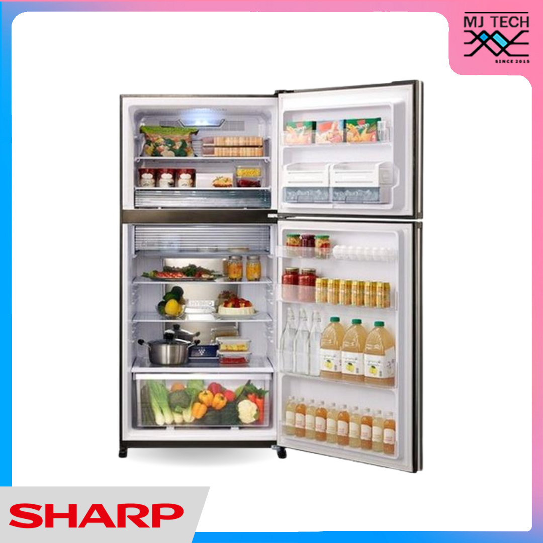 SHARP ตู้เย็น 2 ประตู ระบบ INVERTER ขนาด 21.2 Q รุ่น SJ-X600TP-SL