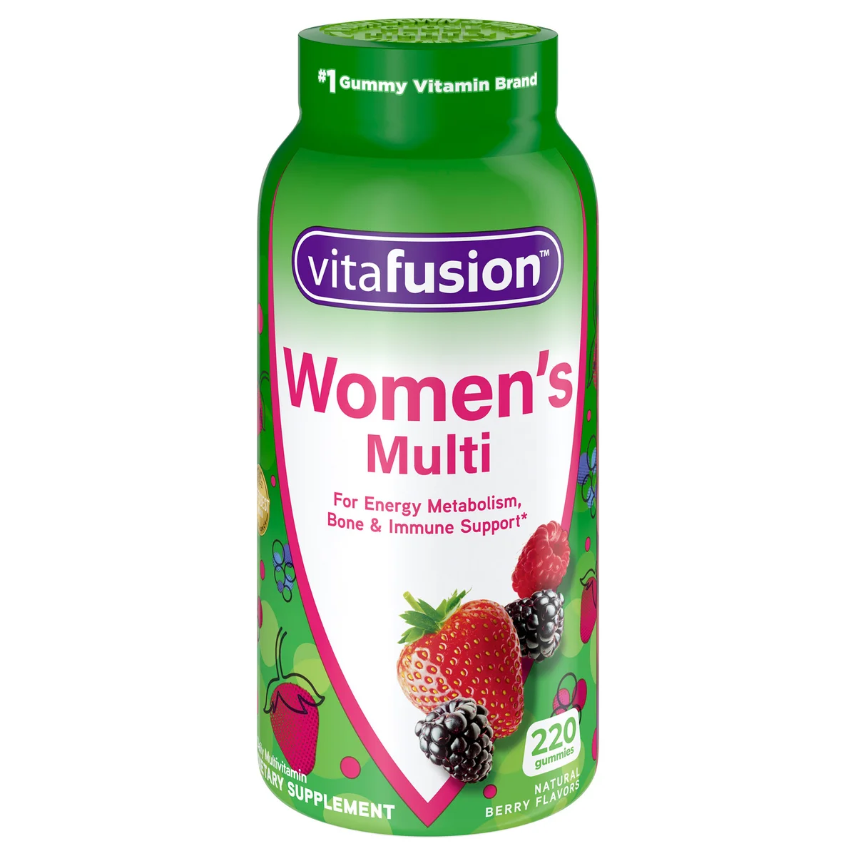 ขวดใหญ่ Vitafusion Women's Multivitamin gummy 220 gummies วิตามินรวมสำหรับผู้หญิงแบบกัมมี่ อร่อย ทานง่าย จากอเมริกาค่ะ