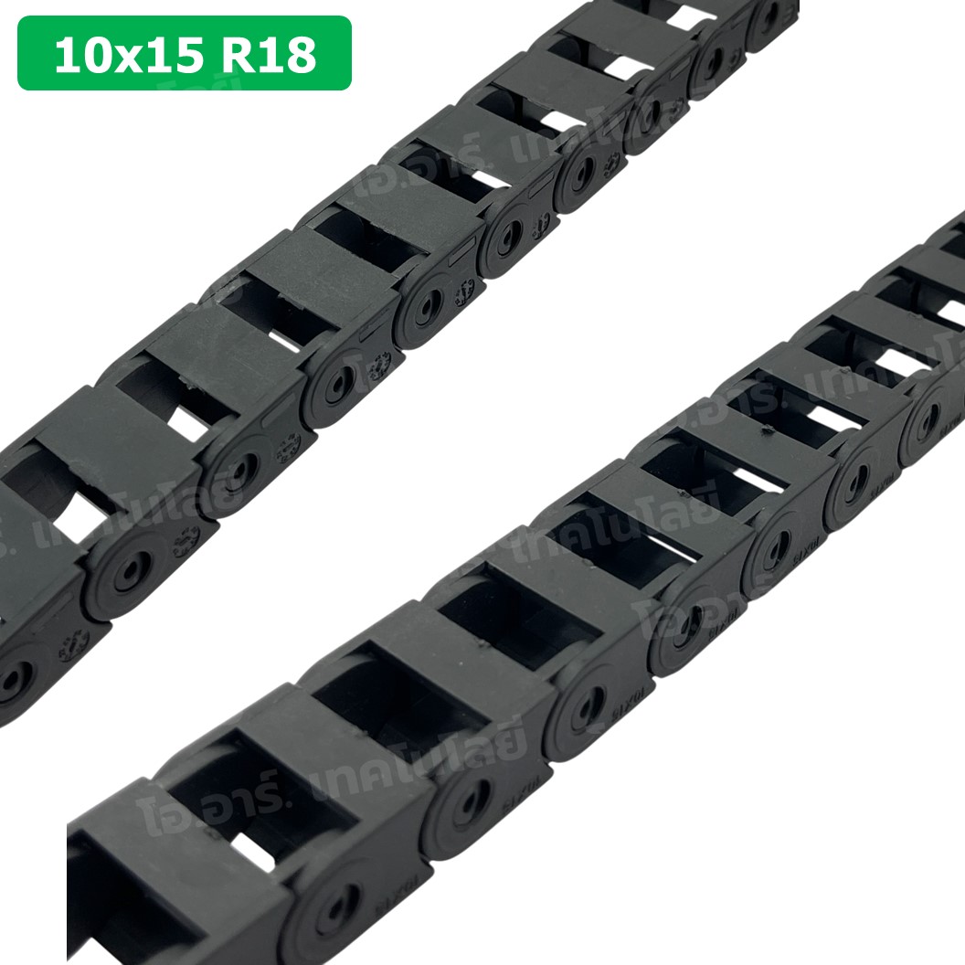 DC-10x15 R18 รางกระดูกงู รางสายไฟ 10x15x1000mm Drag chain engraving machine รางกระดูกงูร้อยสายไฟ Cable Dragchain รางร้อยสายไฟ