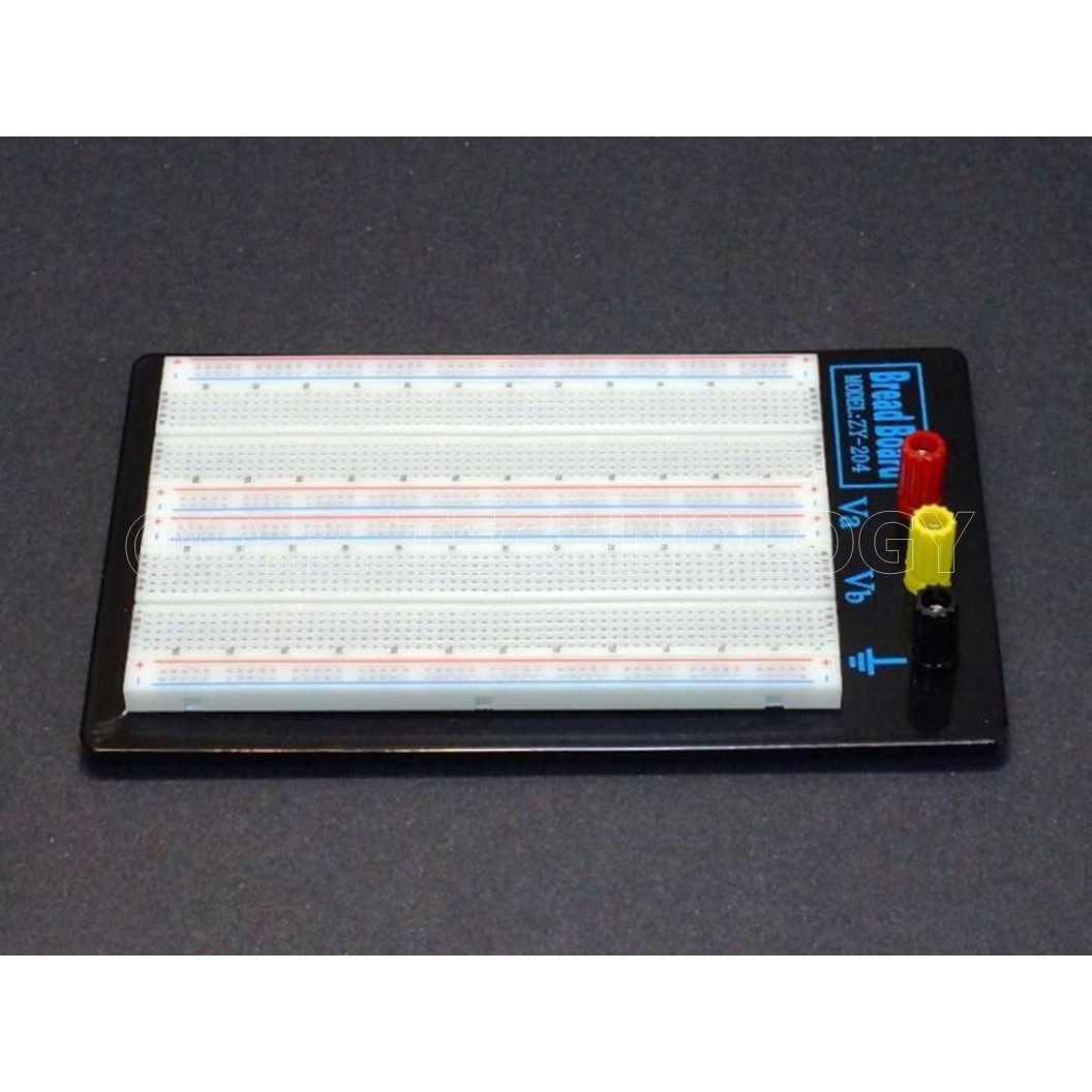 (1ชิ้น) AA073 บอร์ดทดลอง โฟโต้บอร์ด ขนาด 1660 ช่อง ZY-204 1660 Points Soldless Breadboard