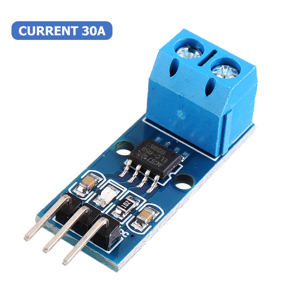 (1ชิ้น) AB079 โมดูลวัดกระแส เซนเซอร์วัดกระแสไฟฟ้า ขนาด 30A ACS712 Range Current Sensor Module