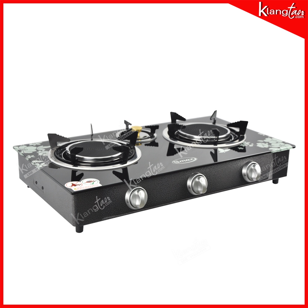 Gmax เตาแก๊สหน้ากระจก 3หัวเตา รุ่น GL-703I