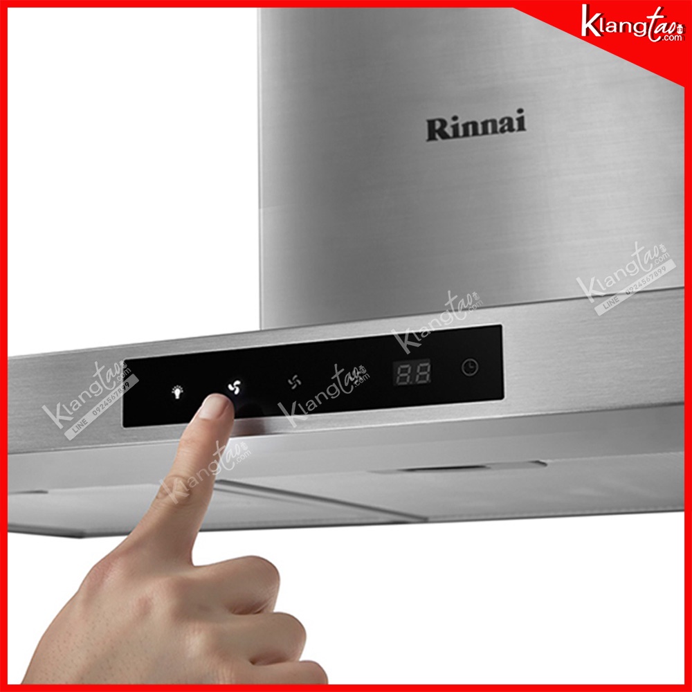 RINNAI เครื่องดูดควัน รุ่น RH-C149-SS พร้อมเตาฝัง เลือกรุ่นที่ต้องการได้ ฟรี หัวปรับเซฟตี้ รุ่น L-325S