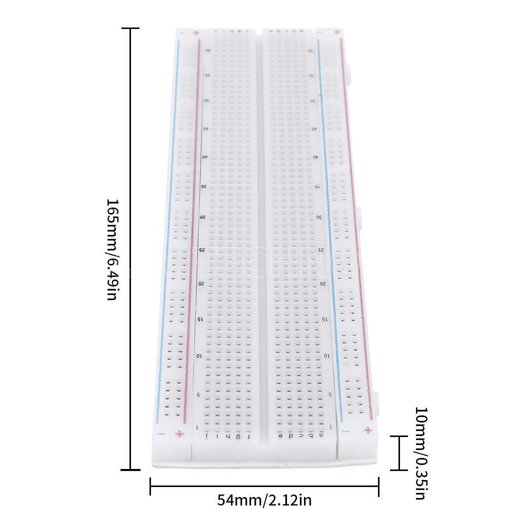 (1ชิ้น) AA071 บอร์ดทดลอง ขนาด 830 Points Solderless Breadboard โฟโต้บอร์ด MB-102