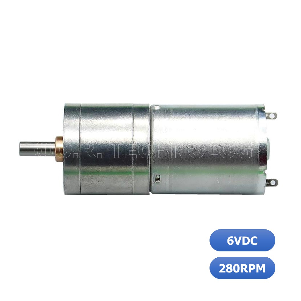 (1ชิ้น) ND019 มอเตอร์เกียร์ 25GA-370 6V DC Gear Motor 280rpm/min