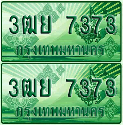 ป้ายประมูล 7373 เลขรถ 3ฒย 7373 กระบะแคป (4)