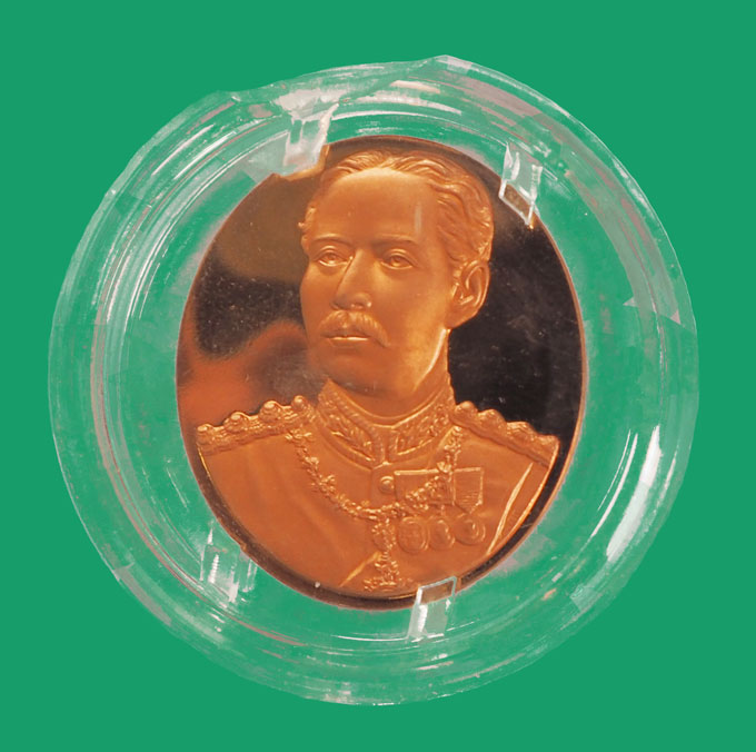 *33635 เหรียญในหลวงรัชกาลที่ 5 ทรงม้า่ รัฐวิสาหกิจสัมพันธ์ จัดสร้าง ปี 2544 เนื้อทองแดงขัดเงา 5