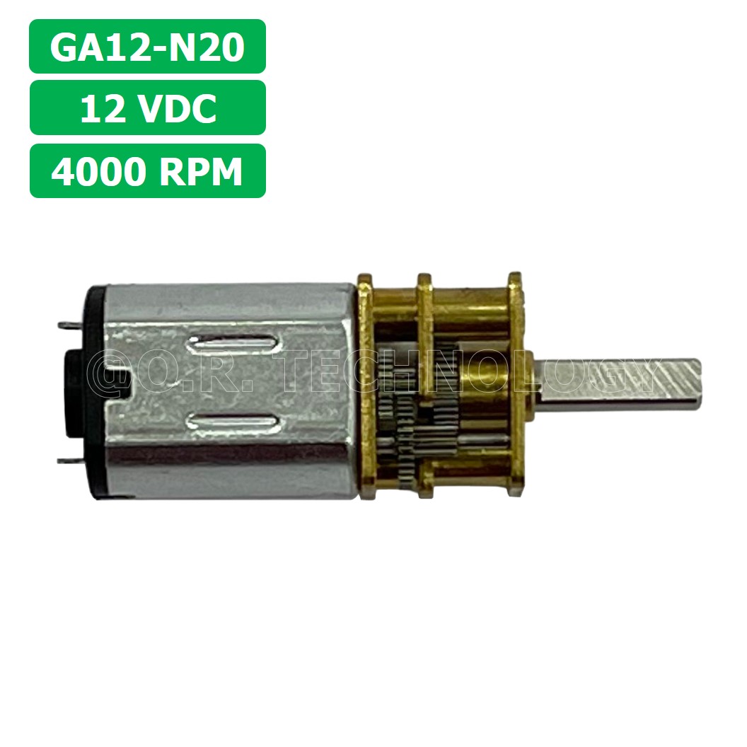 (1ชิ้น) JB294 มอเตอร์ มอเตอร์เกียร์ N20 12VDC 4000RPM Micro Gear Motor DC แกนขนาด 3mm D Shaft มอเตอร์ทดเฟือง GA12-N20 ไมโครมอเตอร์ มอเตอร์ขนาดเล็ก
