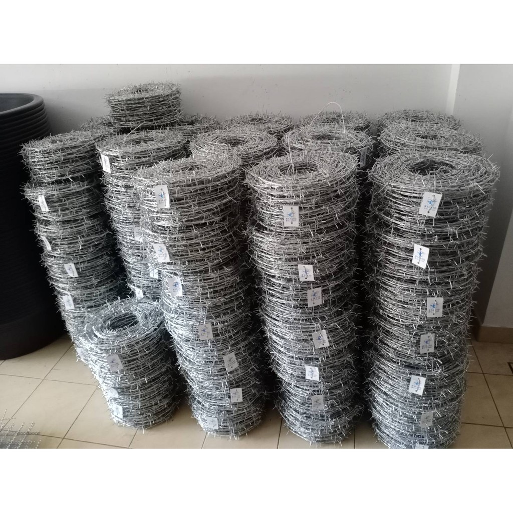ลวดหนาม 10kg เบอร์14 ยาว90ม. หนา2.0mm (ราคารวมแวท) รั้ว ชุบกัลวาไนซ์