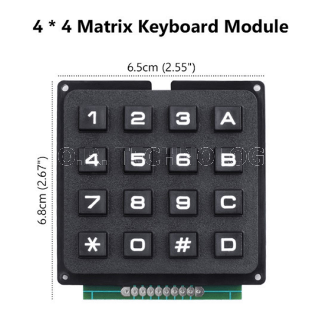 (1ชิ้น) NA171 โมดูลปุ่มกด คีย์บอร์ด 4x4 Keypad matrix 16-key industrial keyboard