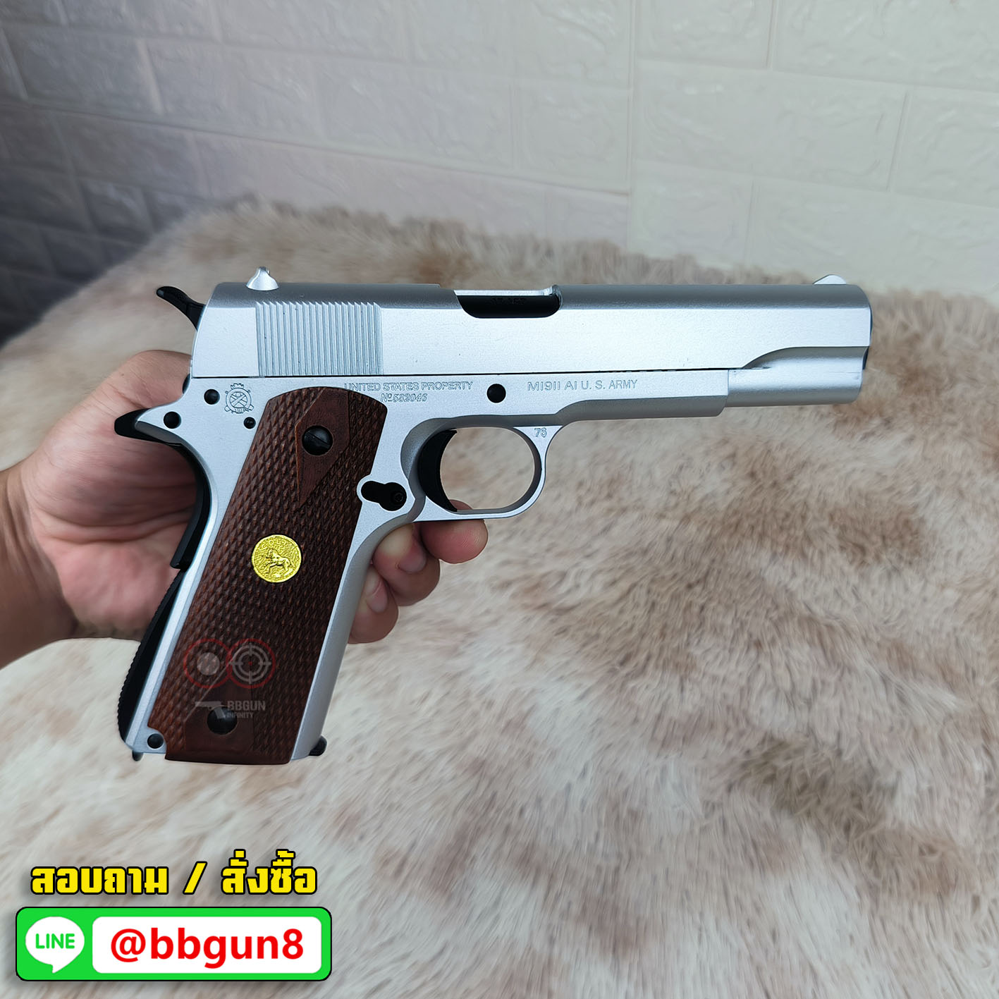 Army Armament (R31S) Colt M1911A1 (Silver)