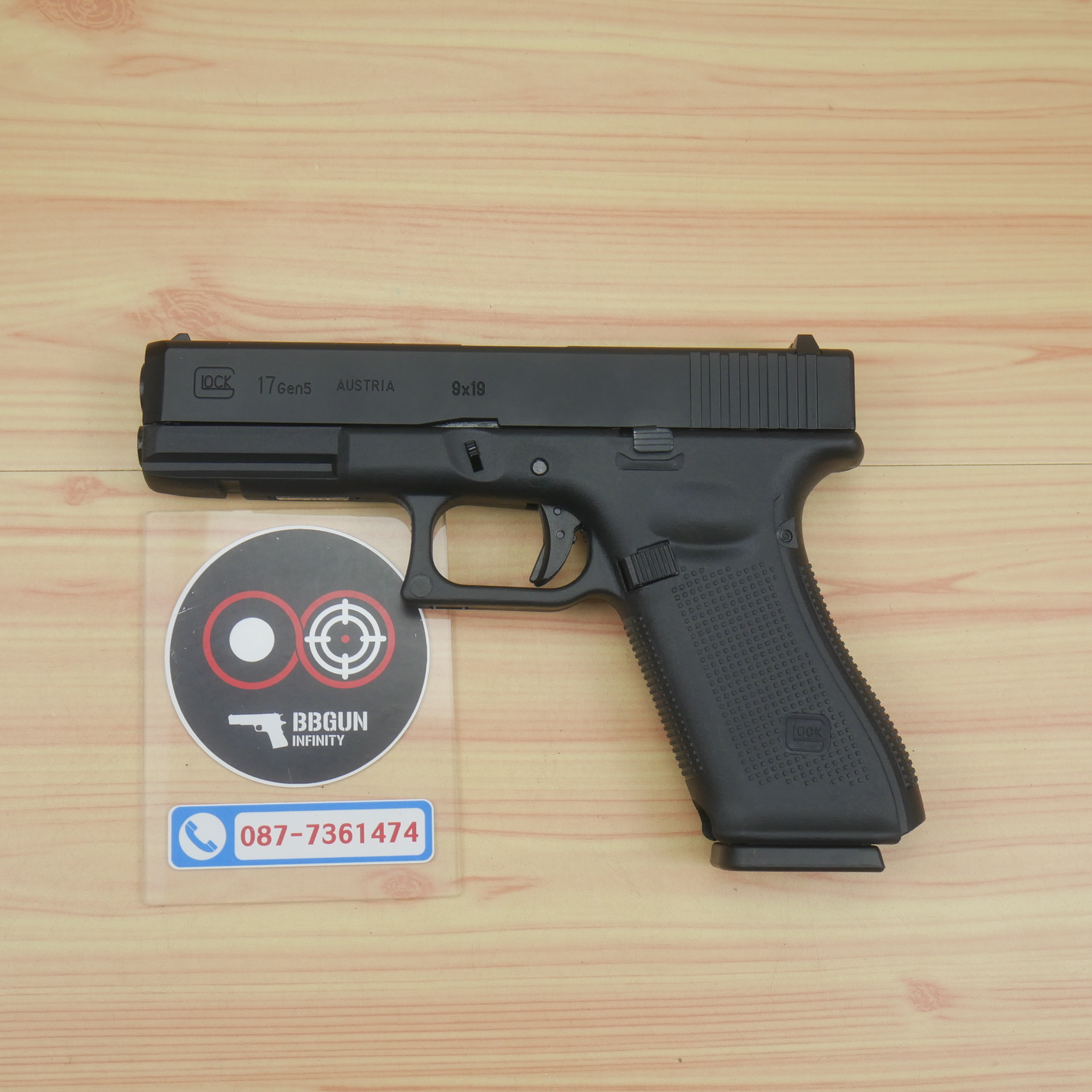 บีบีกันอัดแก๊ส Glock 17 Gen 5 E&C 1102 BB GUN