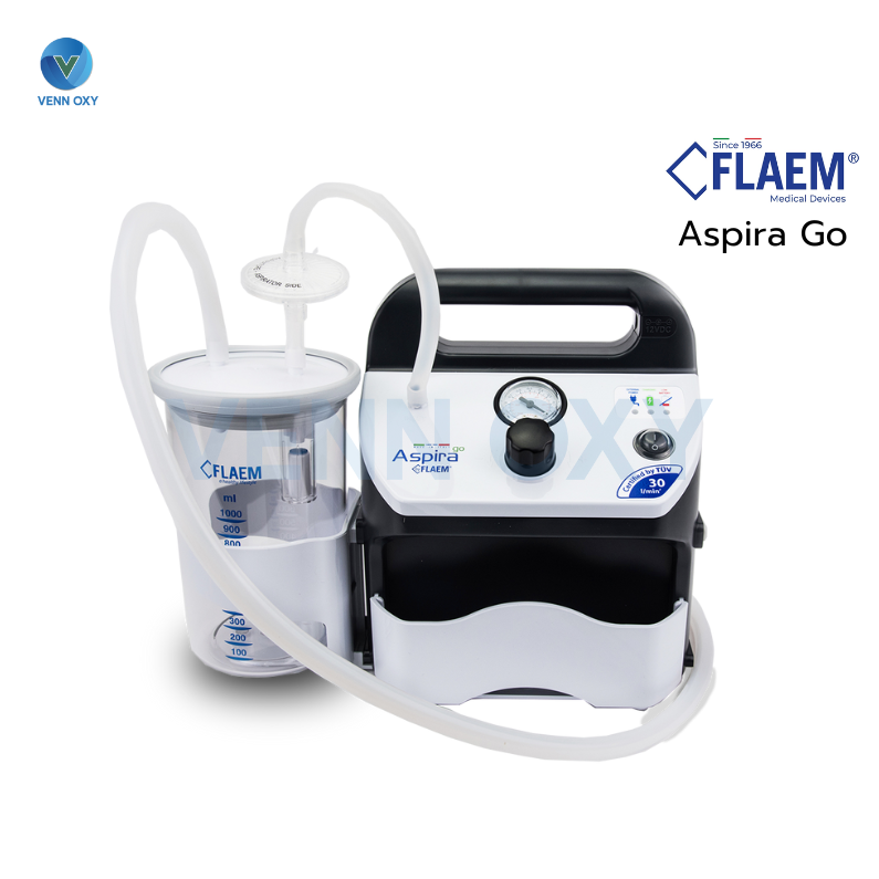 เครื่องดูดเสมหะ FLAEM รุ่น Aspira Go (มีแบตเตอรี่)