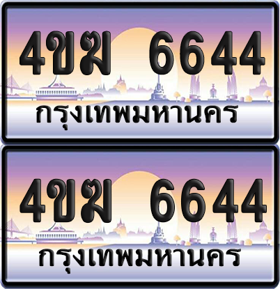 ทะเบียน 6644 ป้ายประมูล 4ขฆ 6644 (1)