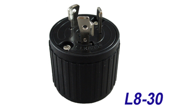 LK6334B Bakelite L8-30P Locking Plug 30 Amp, 480 Volt "LKEW