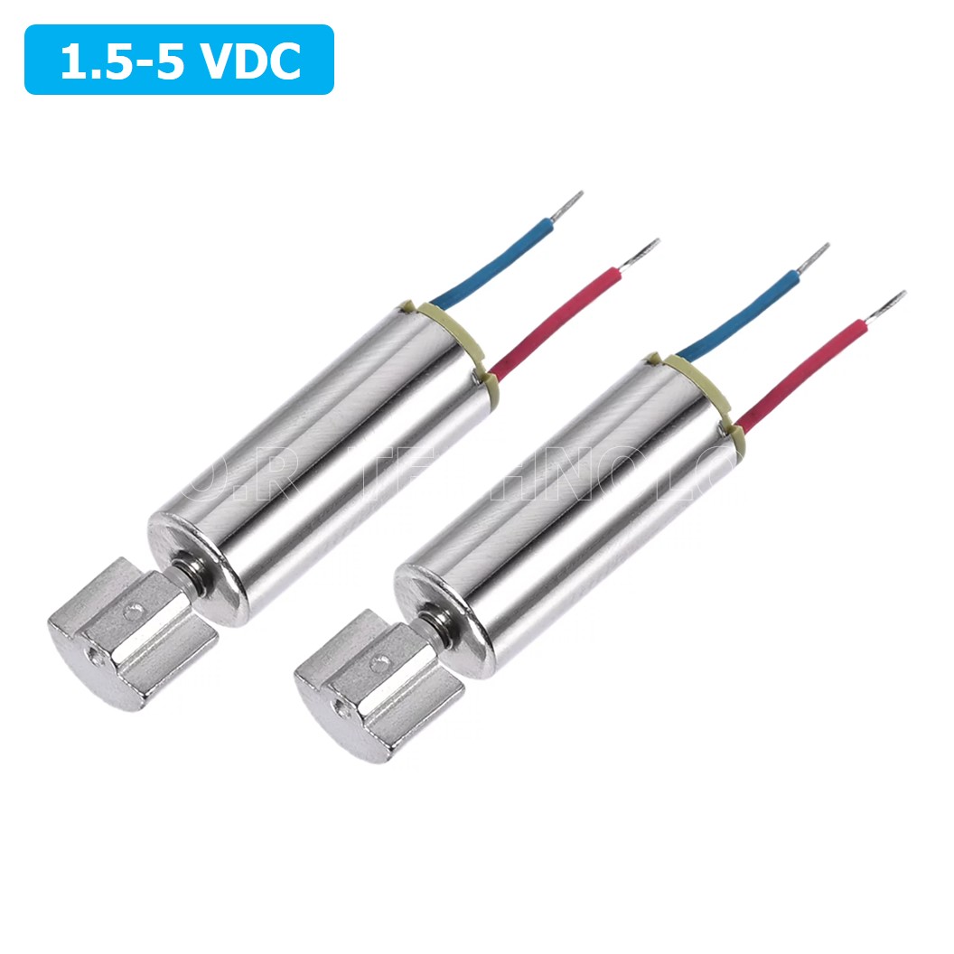 (1ชิ้น) JB237 มอเตอร์สั่น ขนาดเล็ก 1.5-5VDC ขนาด Hollow Cup Miniature Micro DC Vibration Motor (Red+Blue Wire about 20MM)