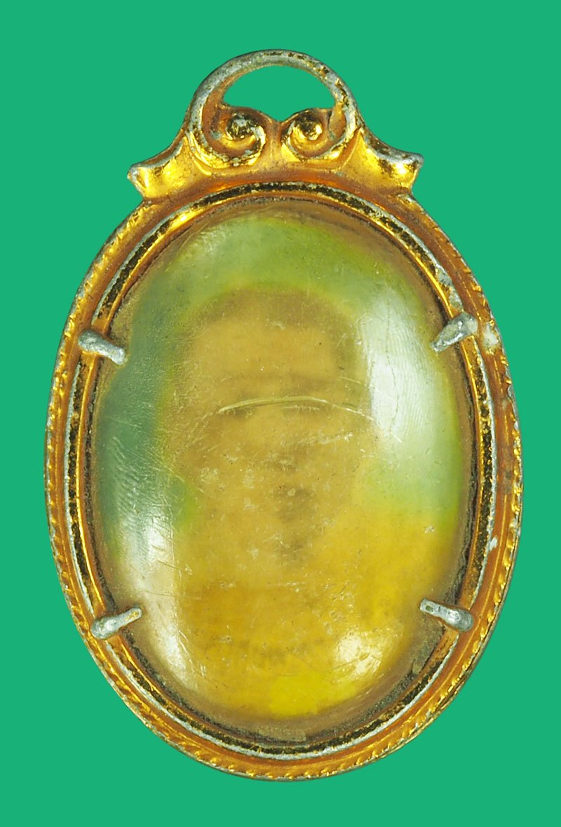 *38746 ล็อกเก็ตเจดีย์กลางน้ำ พระสมุทรเจดีย์ หลังรูปถ่ายไม่ทราบอาจารย์ ยุคประมาณ ปี 2500 สมุทรปราการ 77