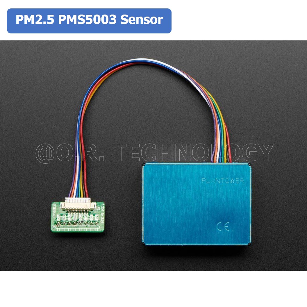 (1ชิ้น) XQ923 โมดูลวัดคุณภาพอากาศ วัดฝุ่น PM2.5 เซ็นเซอร์ตรวจวัดฝุ่น PM2.5 PMS5003 Sensor + 8-pin adapter plate + wire PLANTOWER