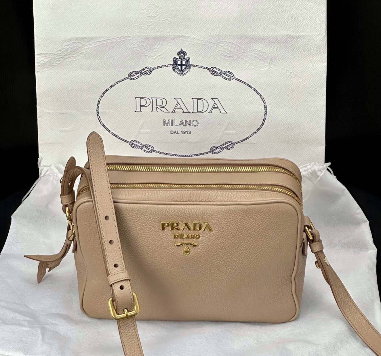 New Prada Camera leather bag
