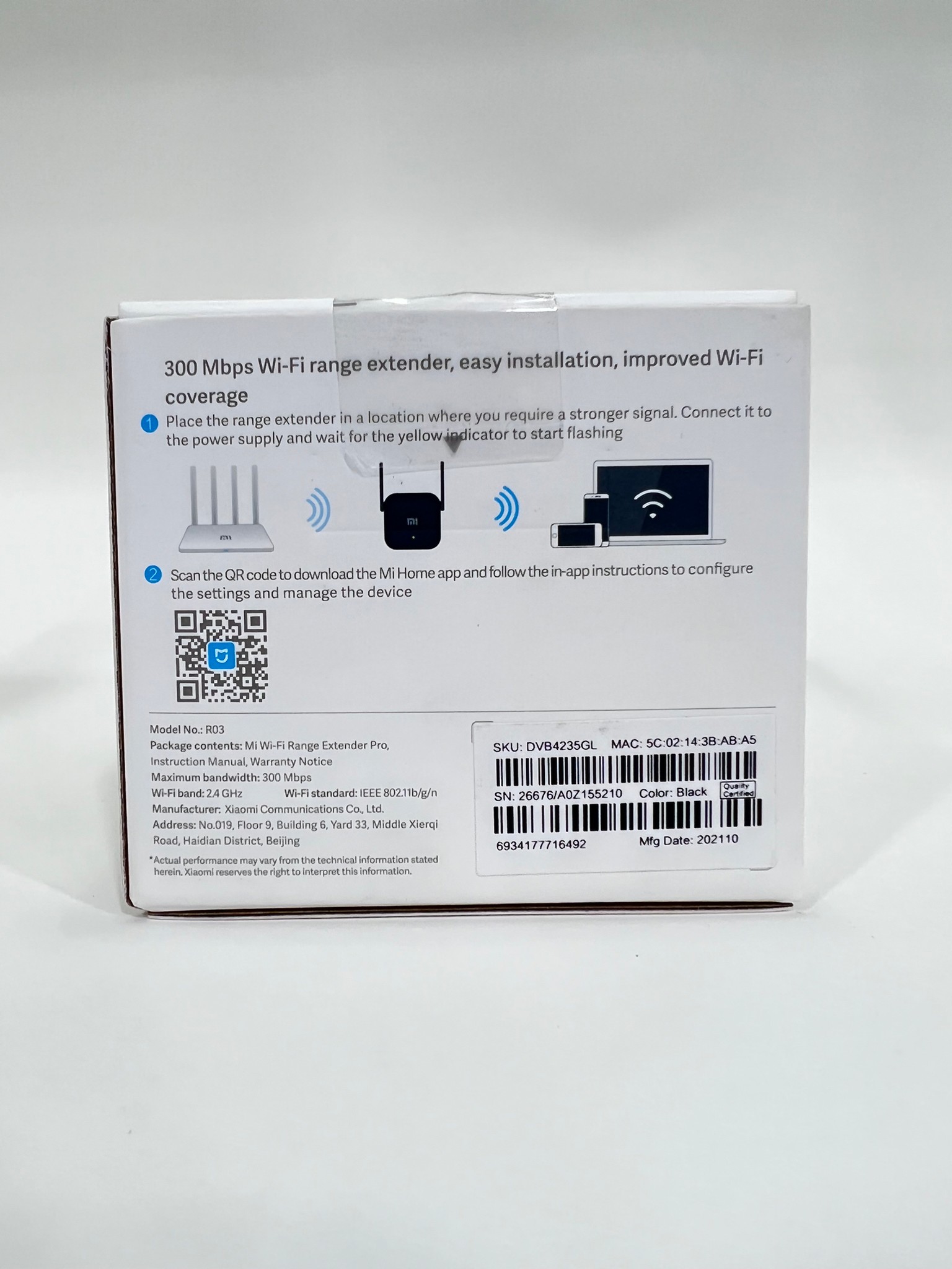 ตัวขยายสัญญาณไวไฟ Xiaomi Mi Wi-Fi Range Extender Pro