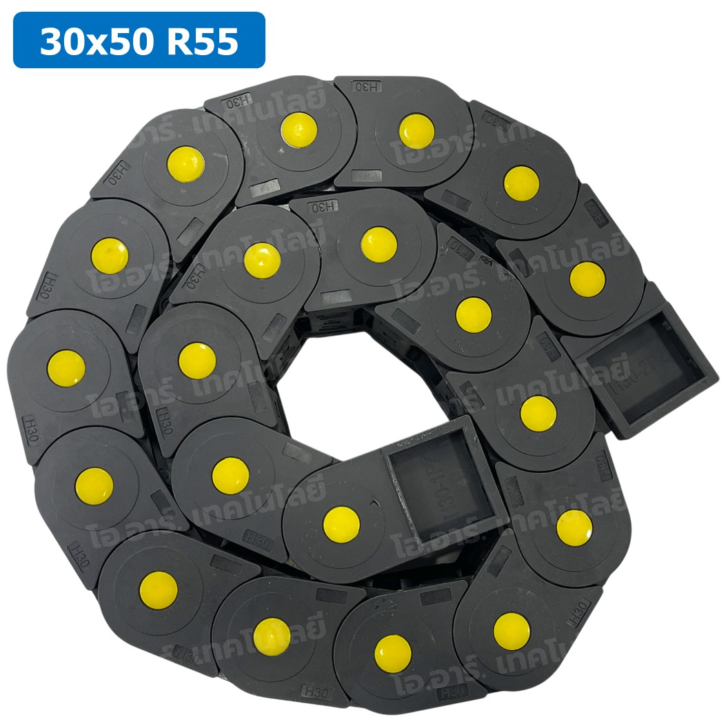 DC-30x50 R55 รางกระดูกงู รางสายไฟ 30x50x1000mm Drag chain engraving machine รางกระดูกงูร้อยสายไฟ Cable Dragchain รางร้อยสายไฟ