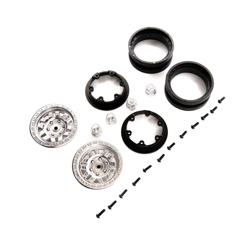 AXI143009 1.9 KMC Machete Beadlock Wheels, Satin (2)