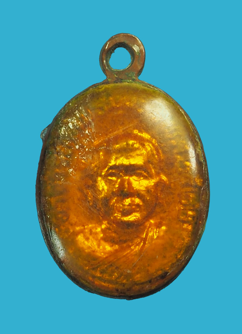 *33091 เหรียญเม็ดแตงลงยาสีเขียว หลวงพ่อทวด หลังหลวงพ่อทิม วัดข้างไห้ ปี 2522 ปัตตานี 49