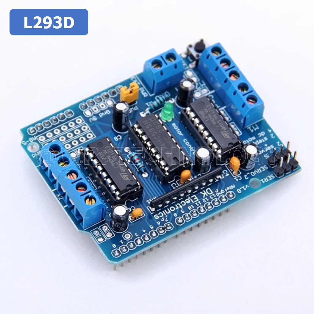 (1ชิ้น) AA031 โมดูลขับมอเตอร์ 4 ช่อง ไดรฟ์มอเตอร์ L293D Motor Driver Board 4.5-16VDC 0.6A 4 Channel