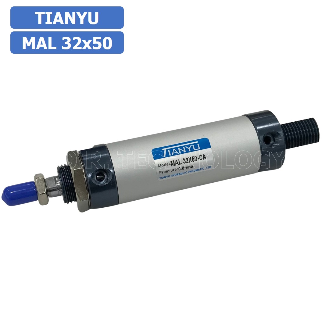 (1ชิ้น) กระบอกลม ขนาดเล็ก รุ่น MAL 32x50 (Mini Air Cylinder Series) Pneumatic Cylinder กระบอกลมนิวเมติก