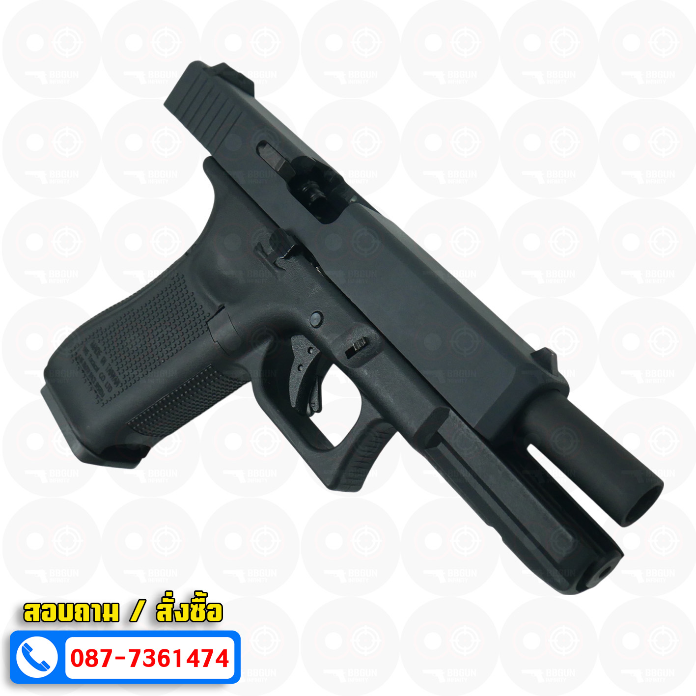 บีบีกันอัดแก๊ส WE G17 Glock 17 Gen5 สีดำ BB GUN