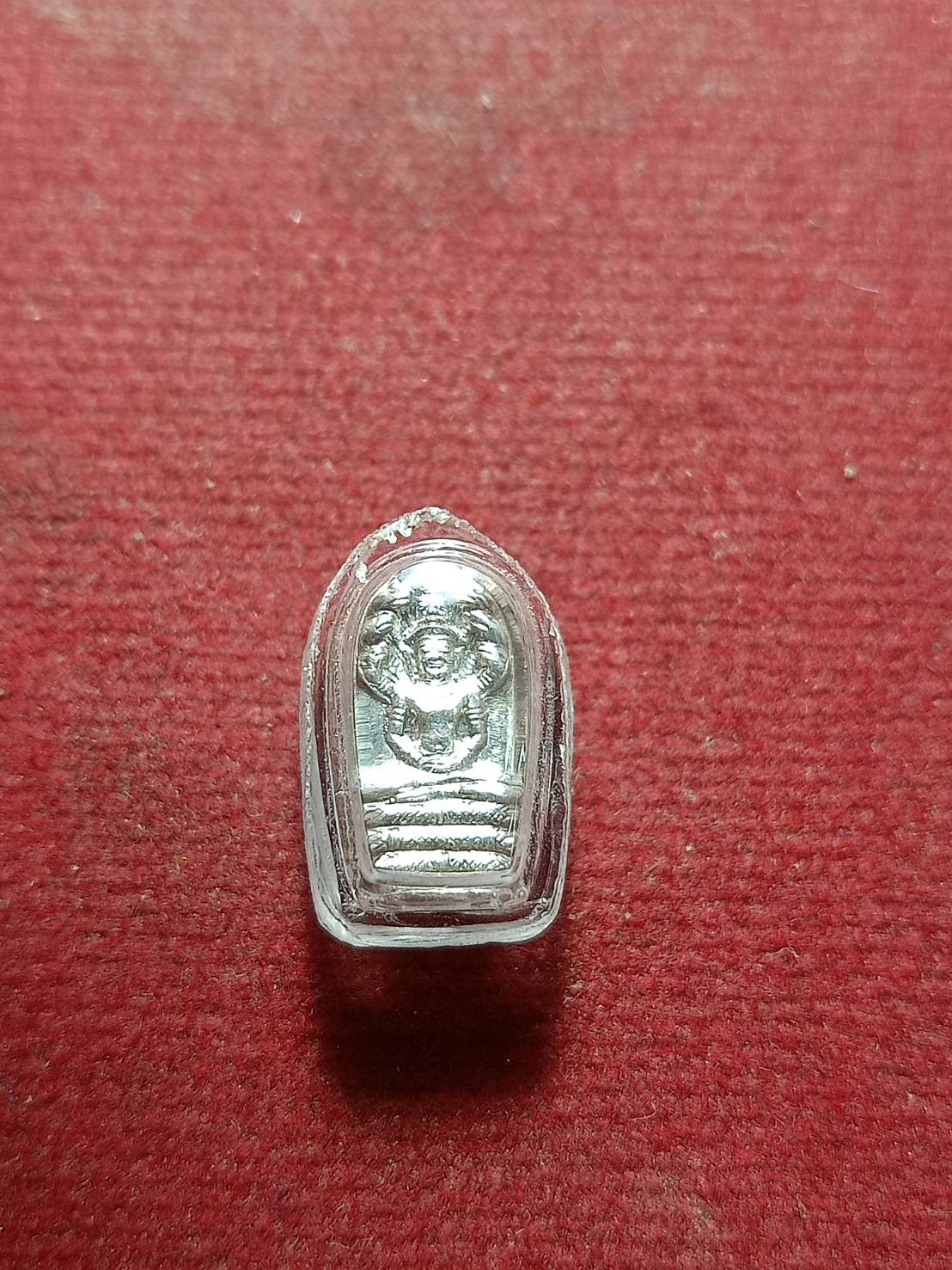 พระนาคปรกใบมะขามรุ่นแรก รุ่นเสาร์ห้า เนื้อเงิน วัดระฆังฯ กทม. พ.ศ.2539 (SKU-10902)