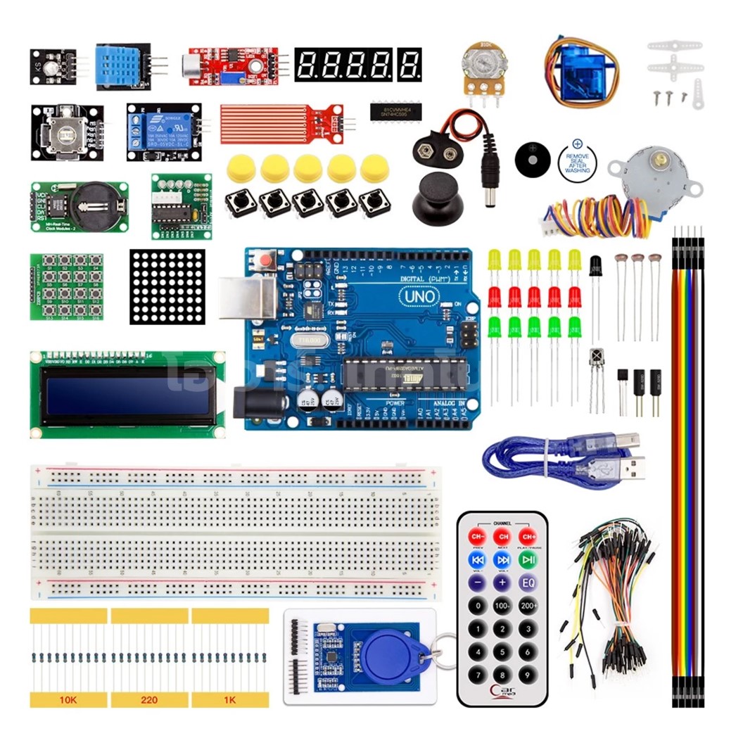 AE001 ชุดเรียนรู้ Arduino UNO R3 Learning kit Project Starter Kit ชุดเริ่มต้นเรียนรู้อาร์ดูโน่ Arduino DIP chip