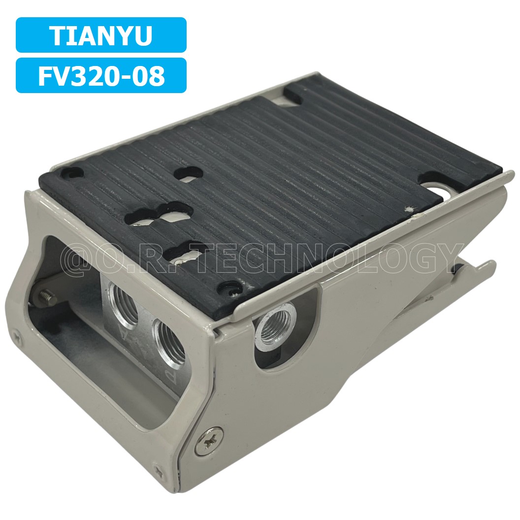 (1ชิ้น) FV320-08 เท้าเหยียบลม วาล์วเท้าเหยียบ สวิทซ์เท้าเหยียบลม Air Foot Switch Valve Pneumatic TIANYU