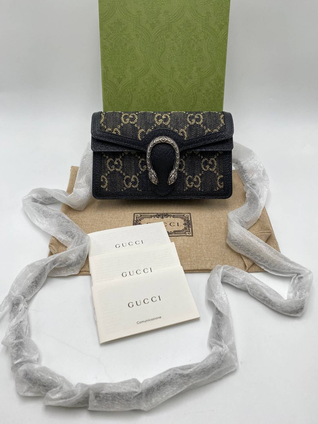 Gucci Women's Blue Dionysus Super Mini Bag