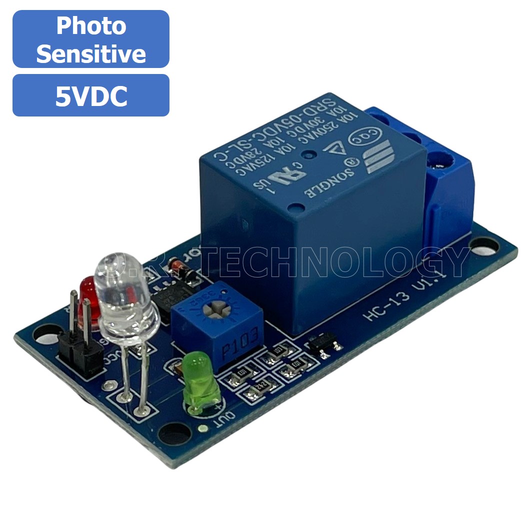 (1ชิ้น) NB014 โมดูลตรวจจับความเคลื่อนไหว รีเลย์ตรวจจับความเคลื่อนไหว 5VDC Photosensitive diode relay module รีเลย์ตรวจจับสิ่งกีดขวาง