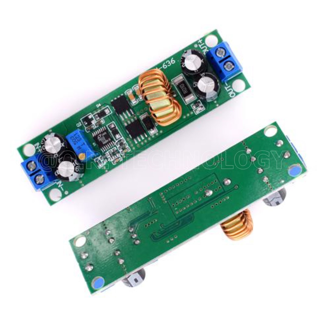 (1ชิ้น) AA496 โมดูลลดแรงดันไฟ โมดูลแปลงไฟ 48V/36V/24V to 19V/12V/9V/5V/3V กระแสสูงสุด 7A Adjustable Synchronous Step-down Module / Car Charging Power Supply