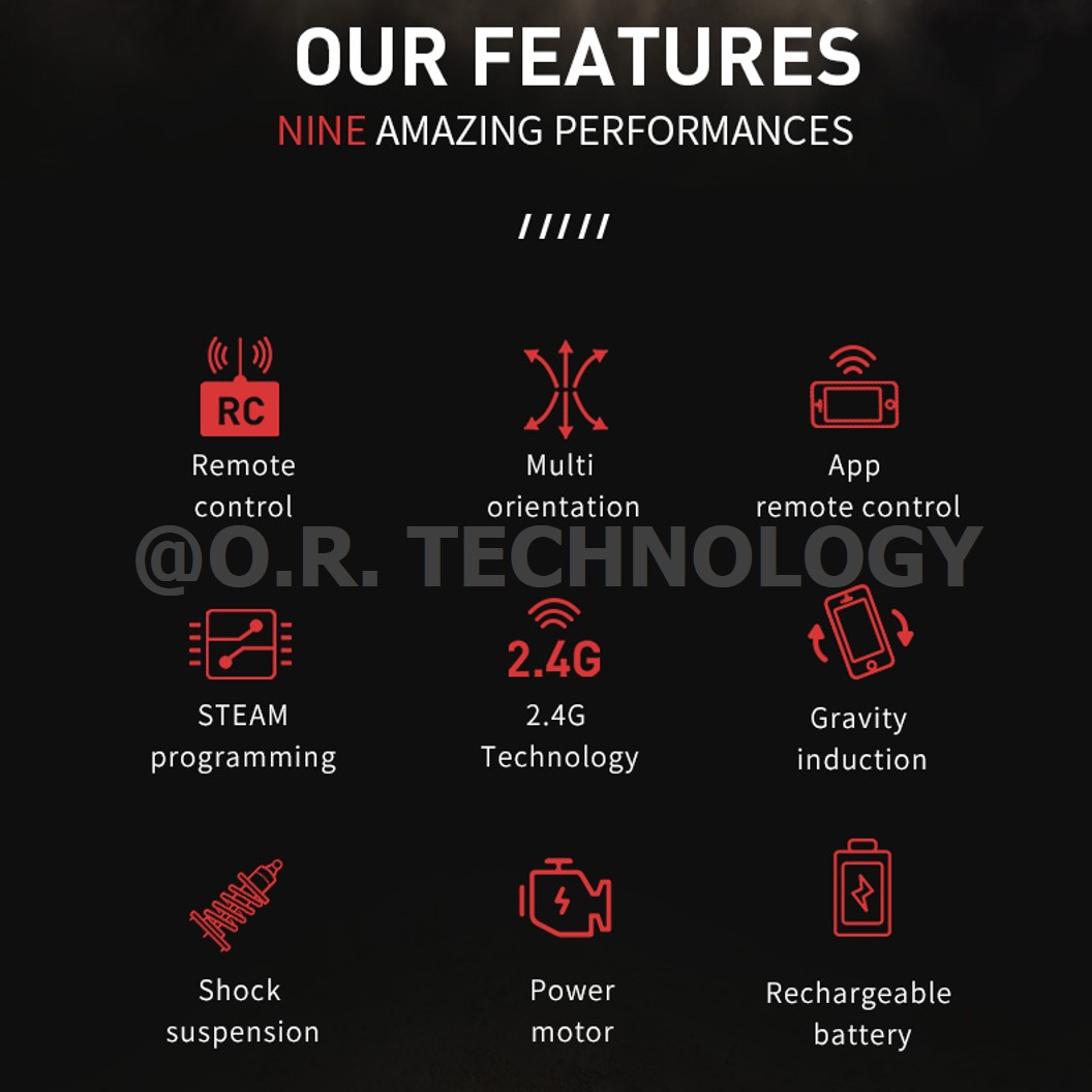 KEEYEE WORLD K96116 ชุดเรียนรู้ เสริมทักษะ Off-load Climbing Vehicle ตัวต่อ STEAM Educational Programmable Robot Kit Building Block