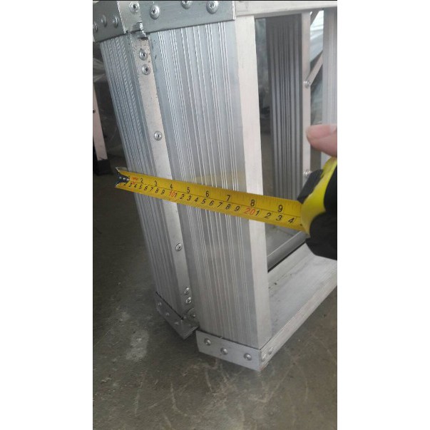 บันไดอลูมิเนียม 3-6 ขั้น ขาใหญ่ขึ้น-ลงได้ 2 ทาง (ราคารวมแวท) รุ่นหนาพิเศษ BARCO บันไดพับ บันไดพับได้อลูมิเนียม