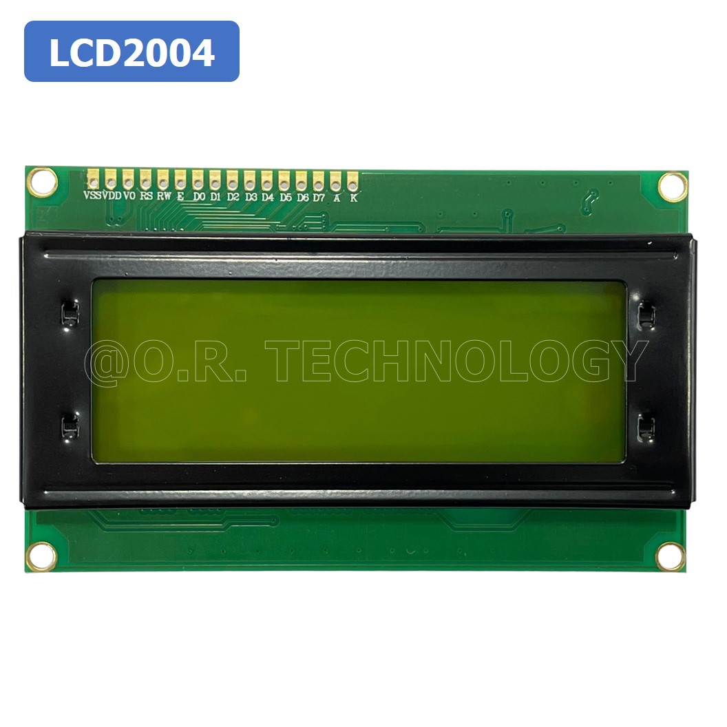 (1ชิ้น) AA016 โมดูลจอแสดงผล LCD2004 Yellow Green Backlight จอแสดงผล หน้าจอ LCD Module