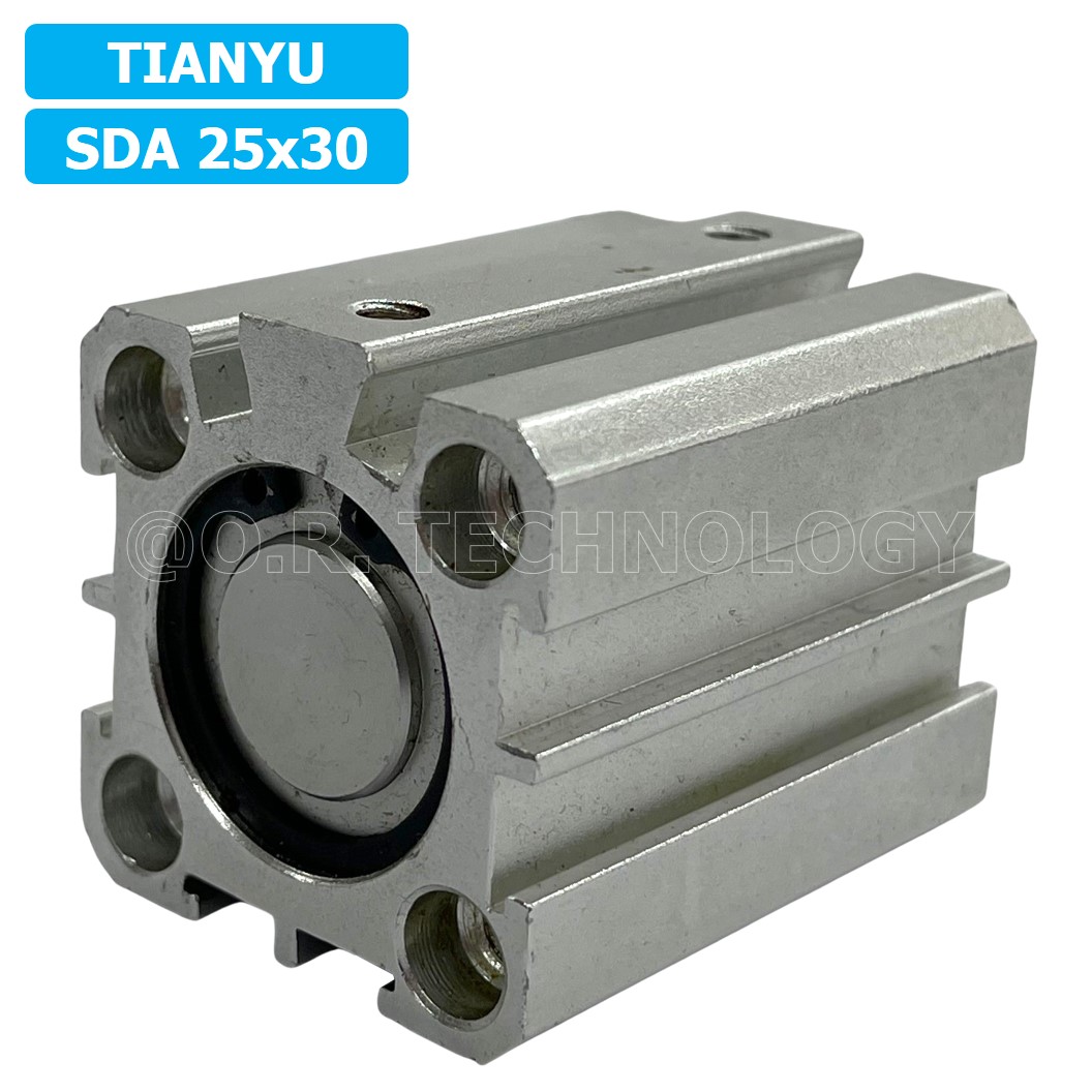 (1ชิ้น) SDA 25x30 กระบอกลมคอมแพค กระบอกลม รุ่นคอมแพค Compact Air Cylinder SDA Series แบบคอมแพค