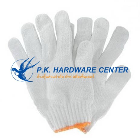 ถุงมือผ้า ขอบเหลือง แดง เขียว สีเทา 1 ห่อ / 10 โหล(ราคารวมแวท) ถุงมือทอผ้าฝ้าย สำหรับทำสวน ทำเกษตร งานช่าง