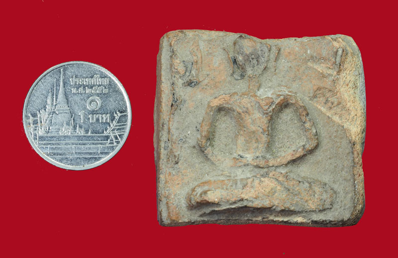 *30992 พระแผงสิบชาติ ตัดเดี่ยว กรุอยุธยา เนื้อดิน ใช้แทนขุนแผนบ้านกร่างได้ 13