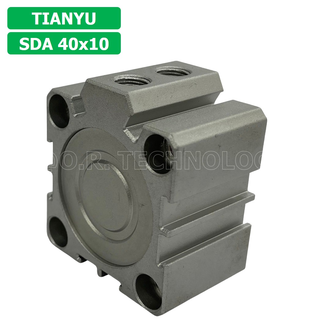 (1ชิ้น) SDA 40x10 กระบอกลมคอมแพค กระบอกลม รุ่นคอมแพค Compact Air Cylinder SDA Series แบบคอมแพค