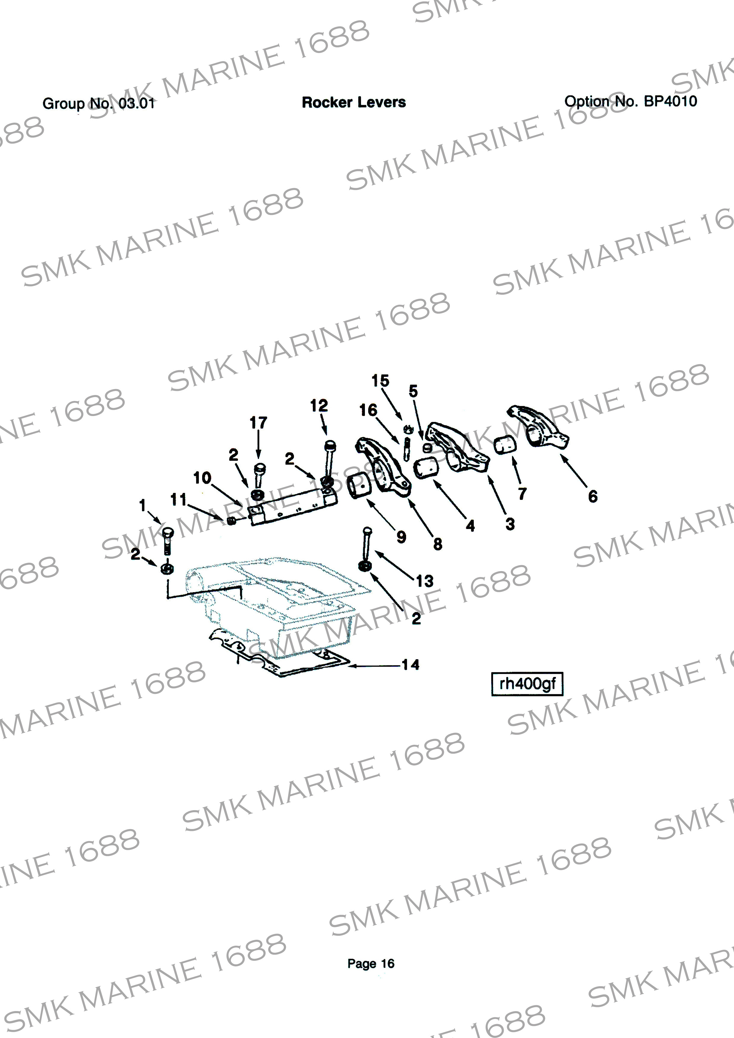 Cummins K Series 3201517 Rocker Levers Housing Gasket / ปะเก็นฝาเสื้อRocker