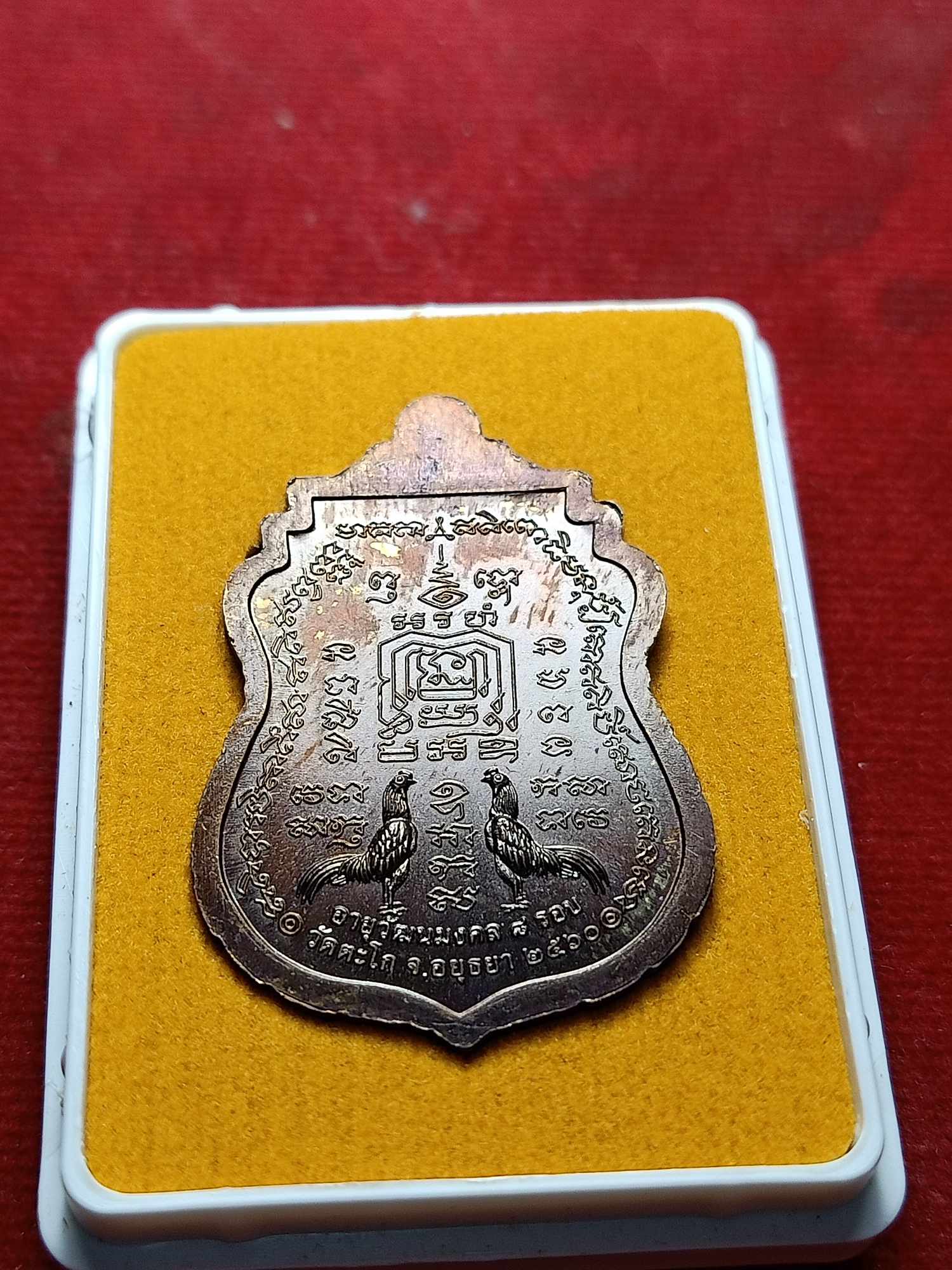 เหรียญหลวงพ่อรวย รุ่นอายุวัฒนมงคล วัดตะโก จ.อยุธยา ปี 2560 พร้อมกล่อง (SKU-04732)