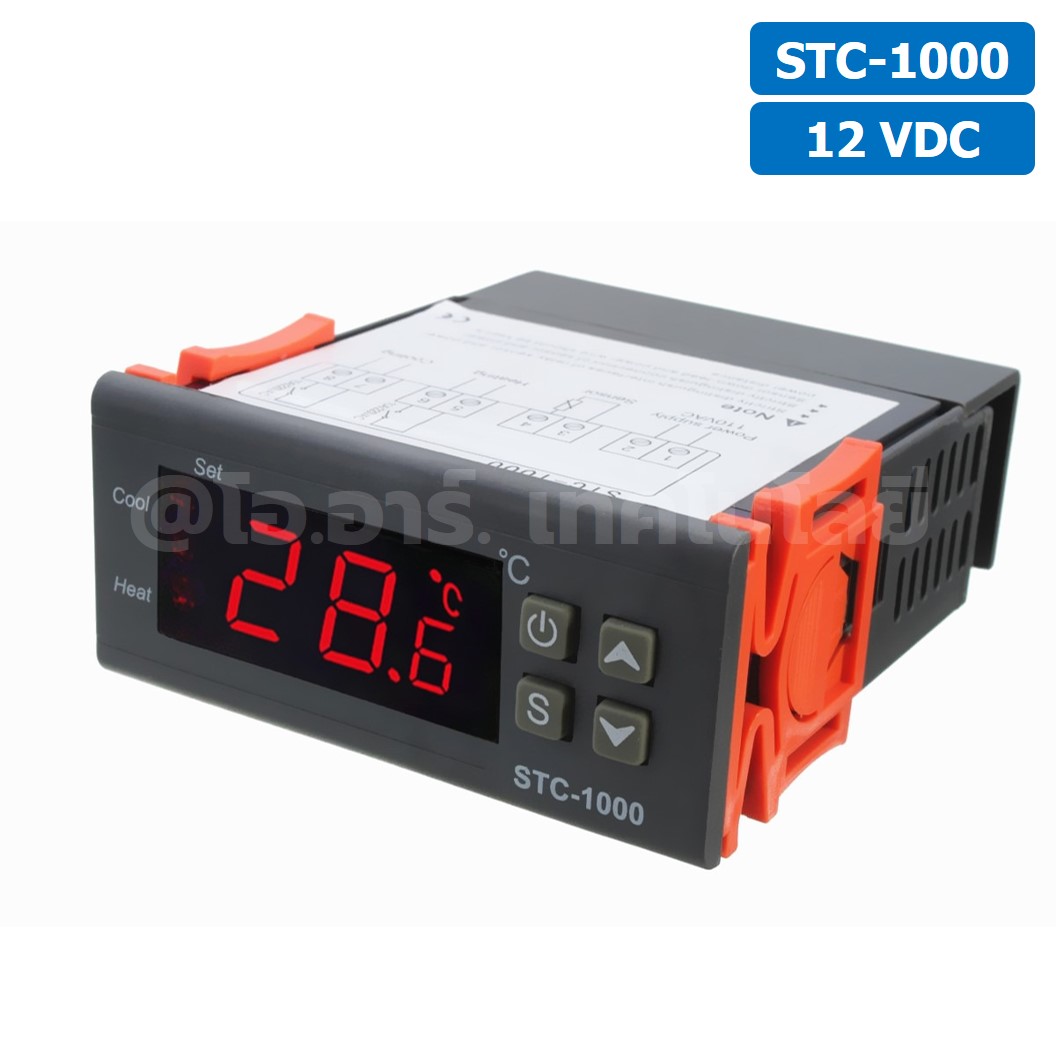 STC-1000 12VDC เครื่องควบคุมอุณหภูมิ Digital Temperature Controller Heating/Cooling Control Thermostat Regulator